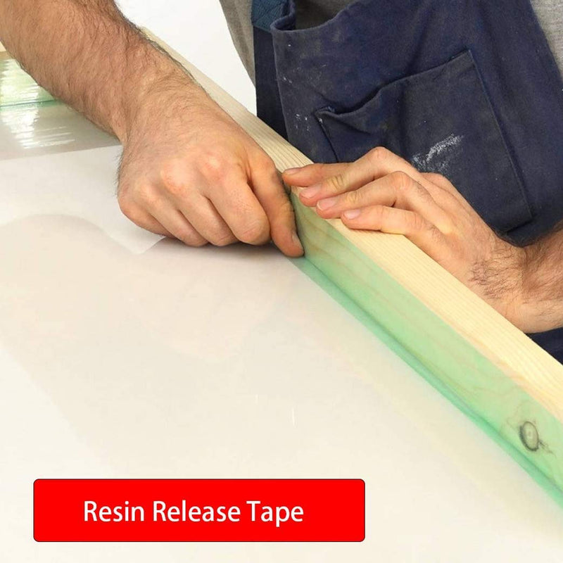Resin Tape for Epoxy Resin Molding,Traceless Silicone Thermal Adhesive Tape for Making River Tables Hollow Frame Bezels Epoxy Resin Craft Pendant(164ft) - NewNest Australia