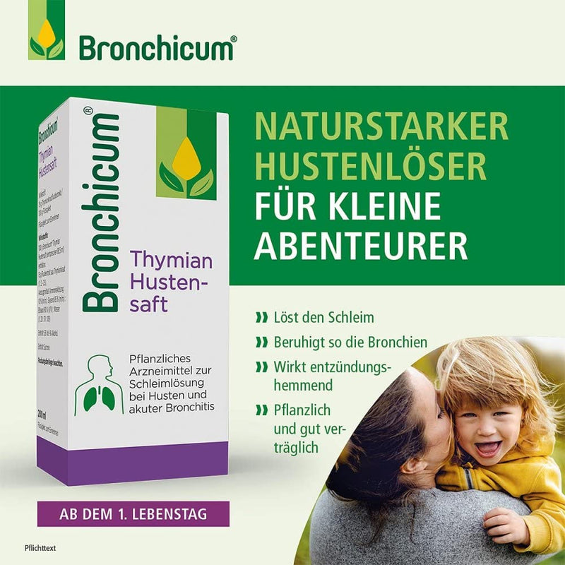 Bronchicum thyme cough syrup, 200 ml - NewNest Australia