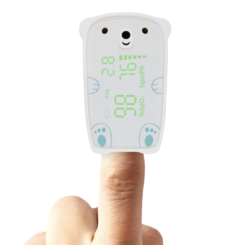 Pulox PO-235 pulse oximeter for children for measuring oxygen saturation, pulse rate and PI - with alarm function - NewNest Australia