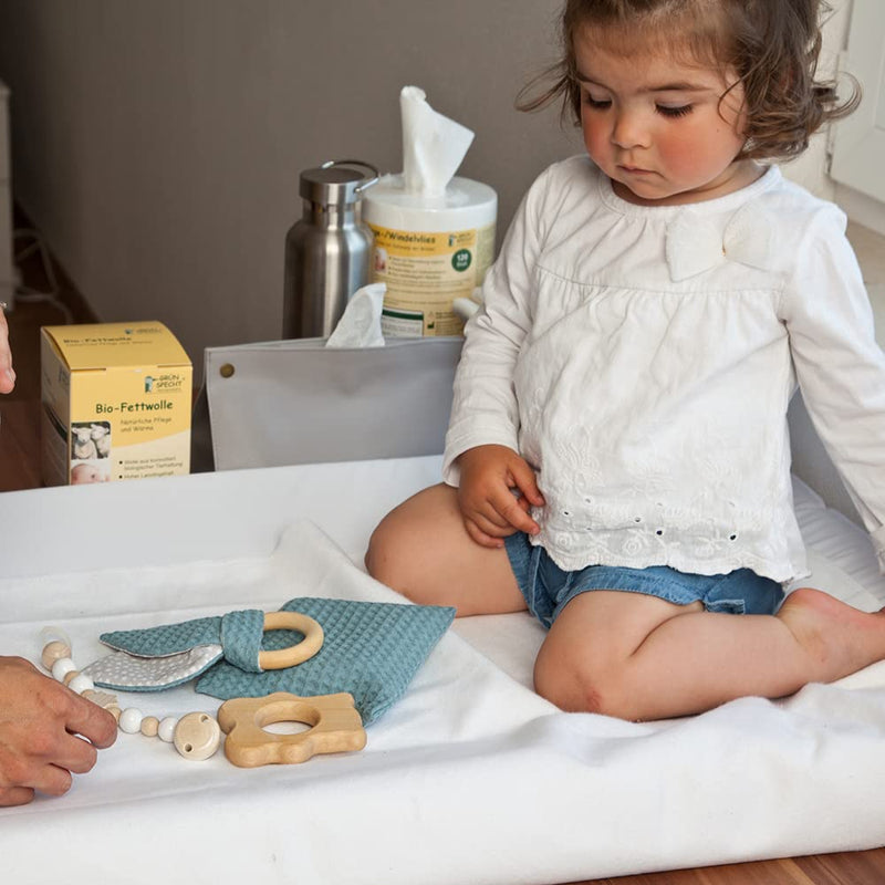 Gr√Únspecht Organic Fat Wool For The Care Of Sensitive Baby Bottoms And Stressed Nipples, Sheep'S Wool With A High Lanolin Content, Resealable Dispenser Box (638-00) - NewNest Australia
