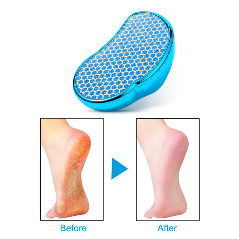 Ruichicoo Nano Glass Foot File， Reusable Nanotechnology Dead Skin Callus Remover Pedicure Tools (Blue) Blue - NewNest Australia