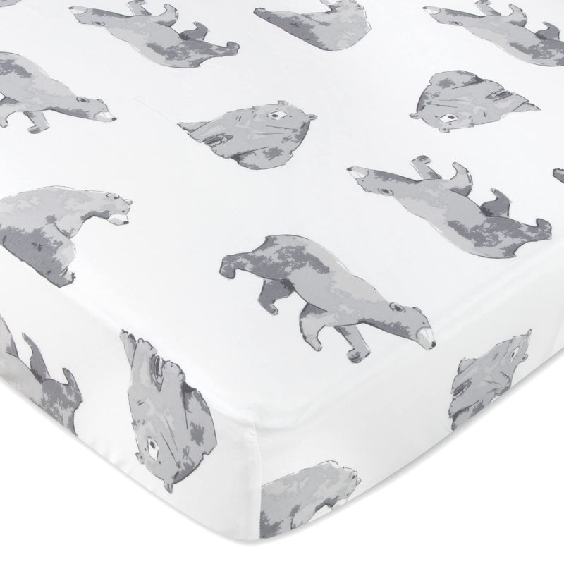 Standard Microfiber Fitted Crib Sheets for Baby Girl, Baby Boy, and Neutral, 2 Pack Crib Sheets Crib Essentials for Baby 28x52 Crib Sheets (Bears & Mountains) Bears & Mountains - NewNest Australia