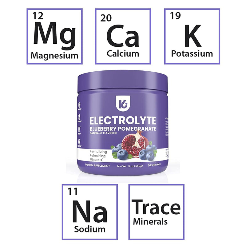 KEPPI Keto Electrolytes Powder - 50 Servings | No Sugar or Carbs | Advanced Hydration Blueberry Pomegranate Electrolyte Supplement. Boost Energy Without Sugar. Keto Electrolytes Powder. 50 Serves - NewNest Australia