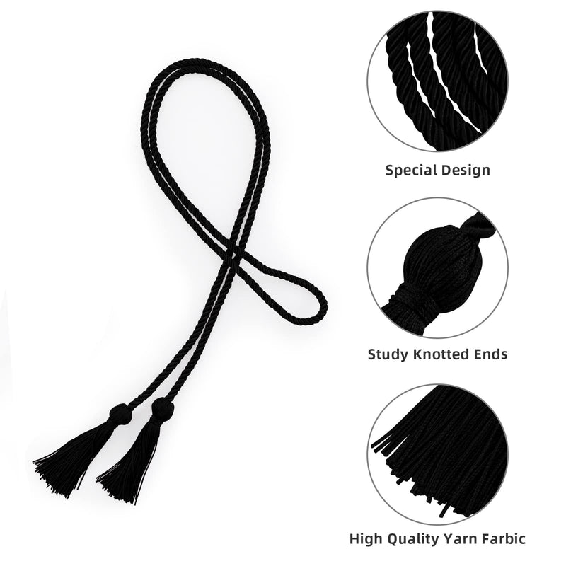 Angelhood Graduation Honor Cords 68" (Black, 1) Black - NewNest Australia