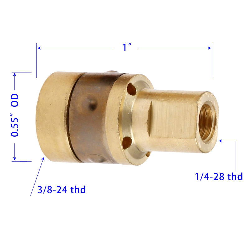 MIG Welding Gun Accessory .030" Kit for Miller Millermatic M-10 M-15, Hobart H-9 H-10: 25pcs Contact Tips 000-067 0.030" + 2Pcs Gas Nozzles 169715 1/2" + 2Pcs 169-716 Gas Diffuse (Pack of 29) - NewNest Australia