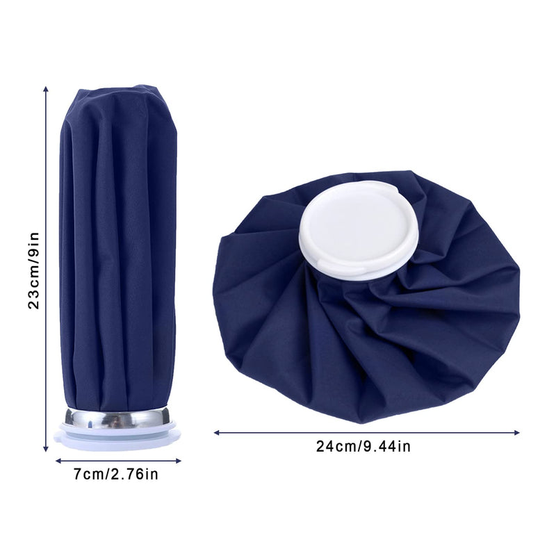 Ice Bag,Reusable Ice Cold Pack First Aid Ice Packs Hot & Cold Ice Bags First Aid Therapy Packs Refillable Flexible Waterproof Pouch for Sports Injury Pain Relief and Reduce Swelling (20cm) 20cm - NewNest Australia