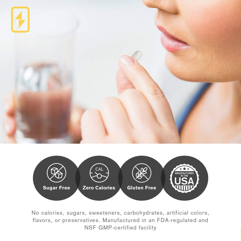 LyteCaps Electrolyte Tablets - 60 Vegetarian Capsules - for Serious Rehydration and Cramps, Dehydration - Magnesium, Potassium, Sodium and Zinc - Free of Gluten, Dairy and Nuts 60 Count (Pack of 1) - NewNest Australia