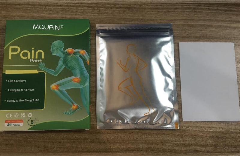 Pain Relief Patches Heat Patches Larger Size 24 PCS, Pain Relief Plaster 12 Hours Long-Lasting Pain Relief for Back Knee Joint Muscle Neck Shoulder Pain, 9 * 12cm Green 24pcs L-24PCS - NewNest Australia