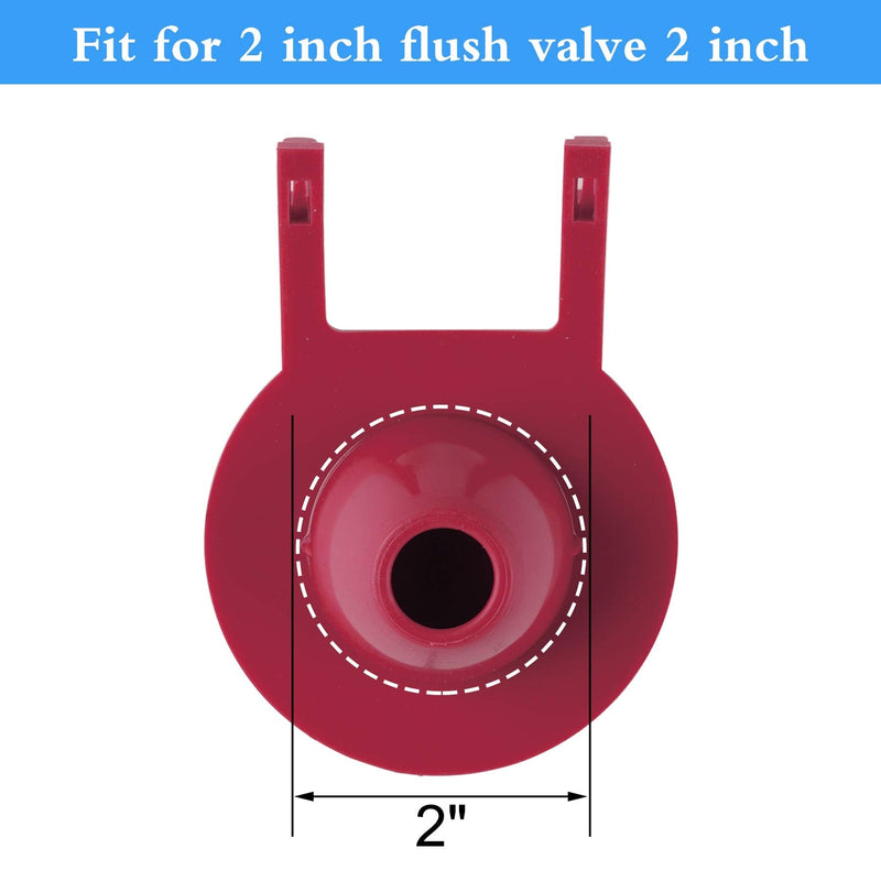 2 Pack 2-inch Universal Toilet Tank Flapper, Long Lasting All Rubber Seal Flapper Replacement Compatible with American Standard Water Saving, High Performance, Easy to Install- Red - NewNest Australia