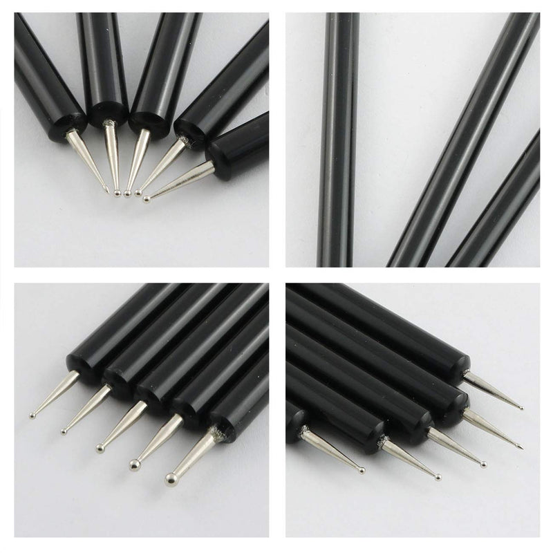 ZYAMY 5pcs Double Head Acrylic Rod Round Head Indentation Pen Pattern Tracing Stylus for Tracing, Transferring, Embossing, Drawing, Painting, Engraving, Sculpting - NewNest Australia