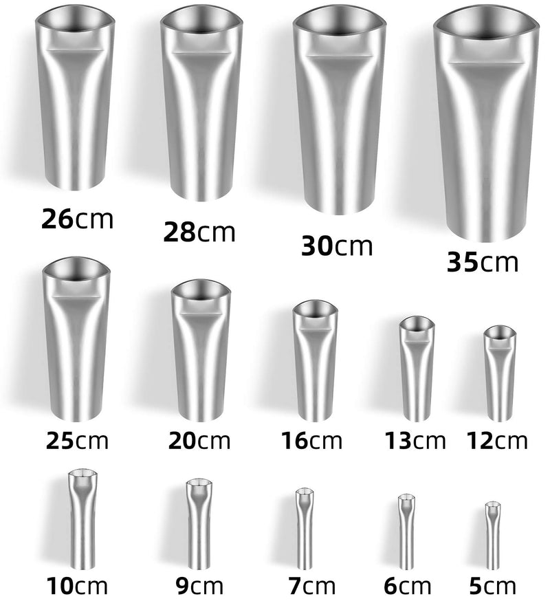 Caulk Nozzle Applicator - 14Pcs Perfect Caulking Finisher Kit, Premium Stainless Steel Sealant Caulk Finishing Tool Kit for Kitchen Bathroom Window Sink Joint - NewNest Australia