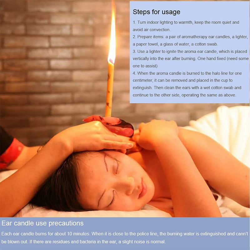 Ear Candles Set Of 100 Yellow Ear Candles Natural Tube Candles Beeswax Ear Candles Cones Organic Earwax Removal Blocked Ears Therapeutic Tinnitus Relief Sine Message Holistic Treatment - NewNest Australia
