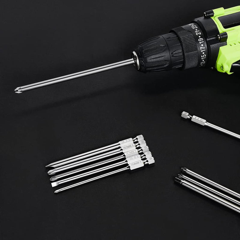 Dandeeler 12 Piece Phillips Drill Bit Set #1#2#3 3" Long, S2 Steel, with Tool Bag 12pc Phillips 3" - NewNest Australia