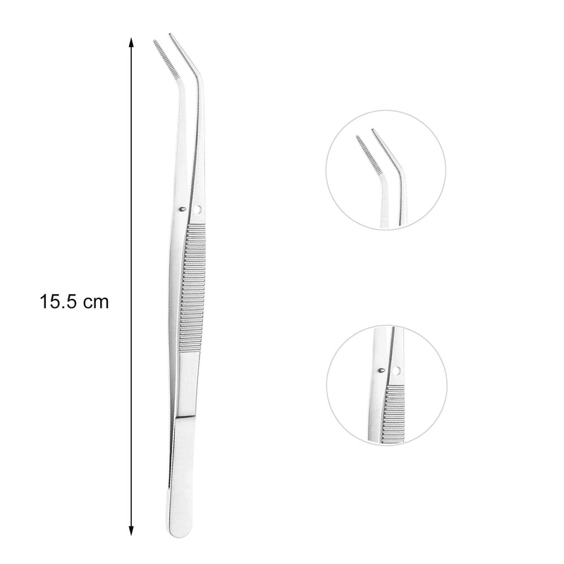 Rpanle Tweezers, Professional Stainless Steel Tweezers, Slanted Tweezers, Pointed Tweezers, Precision Tweezers For Plucking Eyebrows, Beard Hair Or Small Hair For Men And Women, 15.5 Cm - NewNest Australia