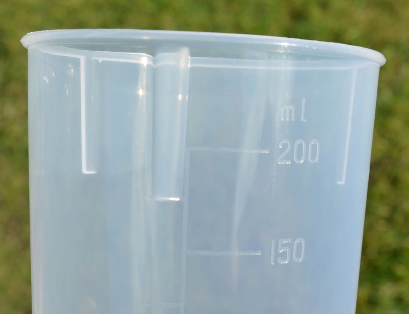 4 Pack - Clear Wide Spout Feeding Beakers with Graduated Measurements and Controllable Flow Lid - Autoclavable, Microwave Safe and Spill-Proof - NewNest Australia