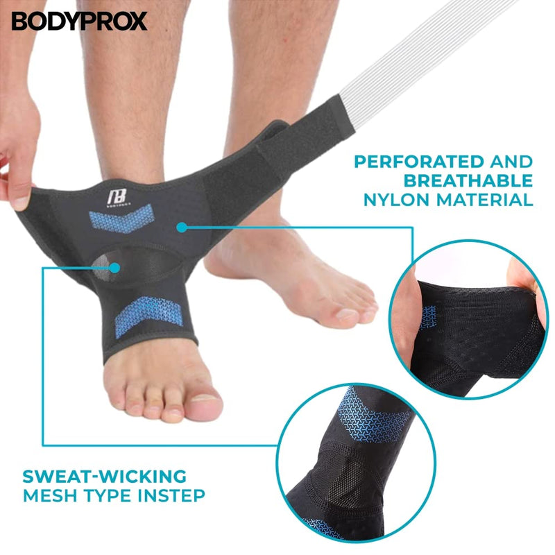 Ankle Brace for Women and Men, Ankle Support with Adjustable Compression Strap for Sprained Ankle, Injury Recovery and More! (Small) S (Pack of 1) - NewNest Australia