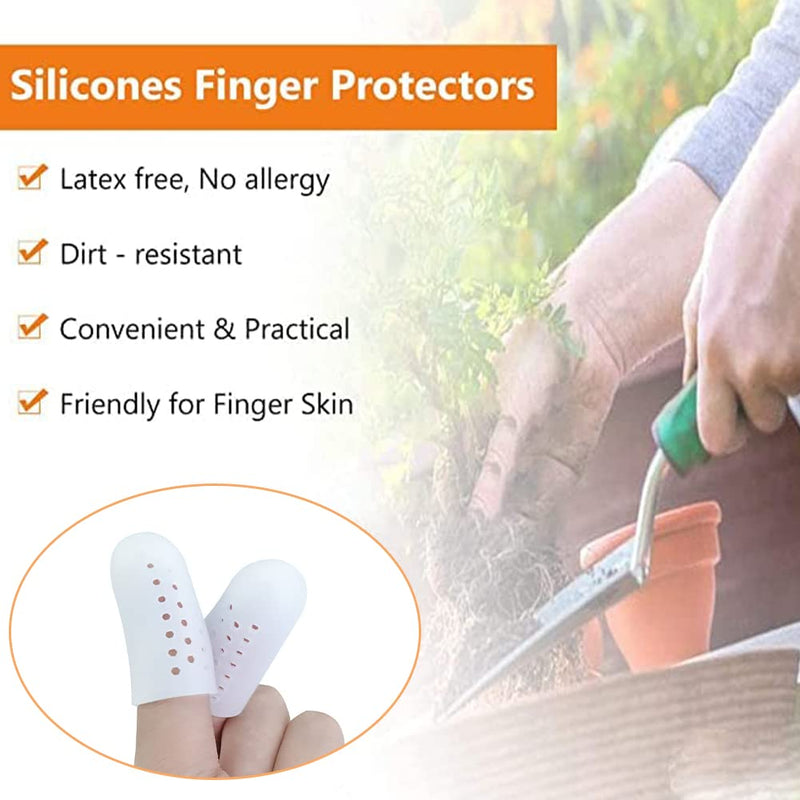 Karells Gel Finger Cots, Finger Protection, Silicone Finger Protector, Finger Protection, Silicone Gel, Finger Cots, Thumb Protection, Finger Sleeves, Finger Caps, Silicone For Hand Czema, Finger Arthritis - NewNest Australia