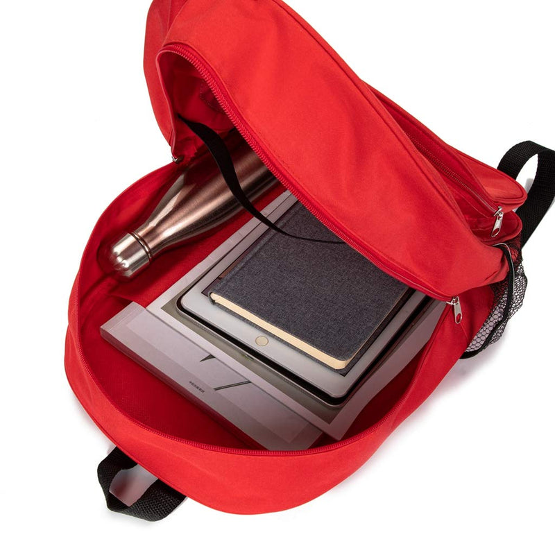 Jipemtra Red Emergency Bag First Aid Backpack Empty Medical First Aid Bag Treatment First Responder Trauma Bags for Preschool Child Care Center Field Trips Camping Daycare (Red) - NewNest Australia