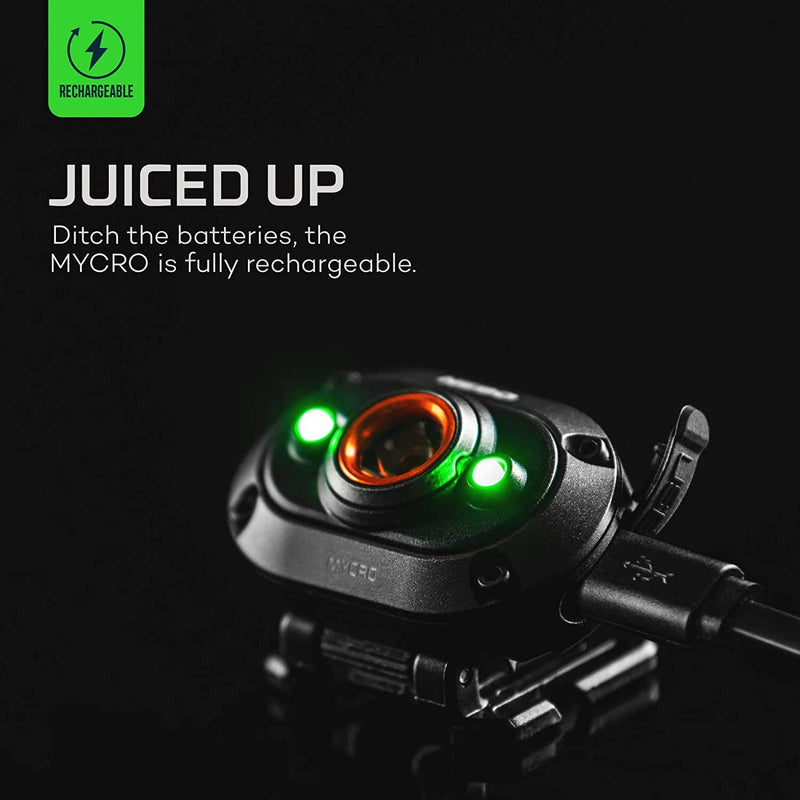 NEBO MYCRO USB Rechargeable Headlamp/Cap Light | Adjustable Cap Light with 400 Lumen Turbo Mode, Black - NewNest Australia