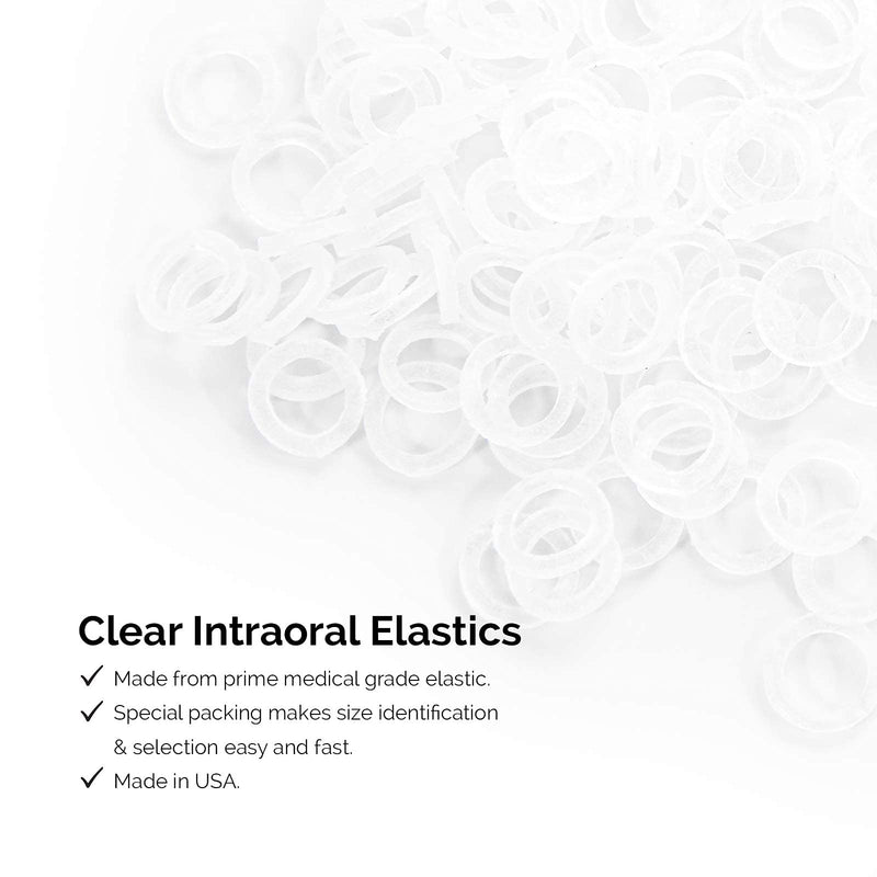 JMU Orthodontic Elastics 1/4 Inch 6.5oz Heavy 500 pack Intraoral Elastic Bands Latex Free Dental Rubber Bands Made in USA - NewNest Australia