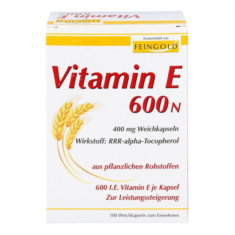 VITAMIN E 600 N soft capsules 100 pieces - NewNest Australia