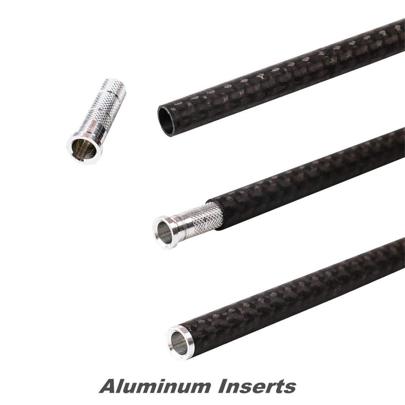 Zhan Yi Aluminum Arrow Inserts 0.244"-.246''/6.2mm for Standard Arrows Compound Recurve Bow (24/50/100 Pack) 100 pack - NewNest Australia