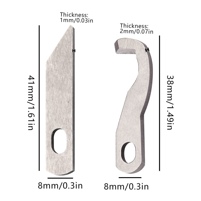 Brother Serger Blade for Brother 1034D Upper and Lower Knife X77683001 XB0563001-2PCS - NewNest Australia