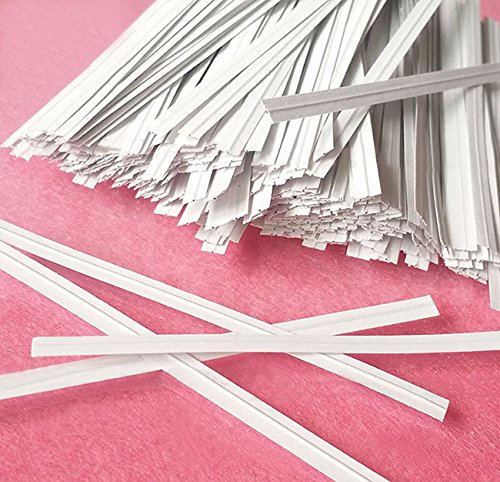 Easytle 5" Paper White Twist Ties 100 Pcs - NewNest Australia