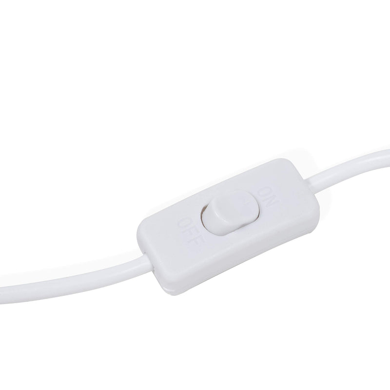 Wallniture Fiore 15 Feet Hanging Lantern Cord with On Off Switch, Room Decor for Pendant Light Bulbs White Socket Set - NewNest Australia