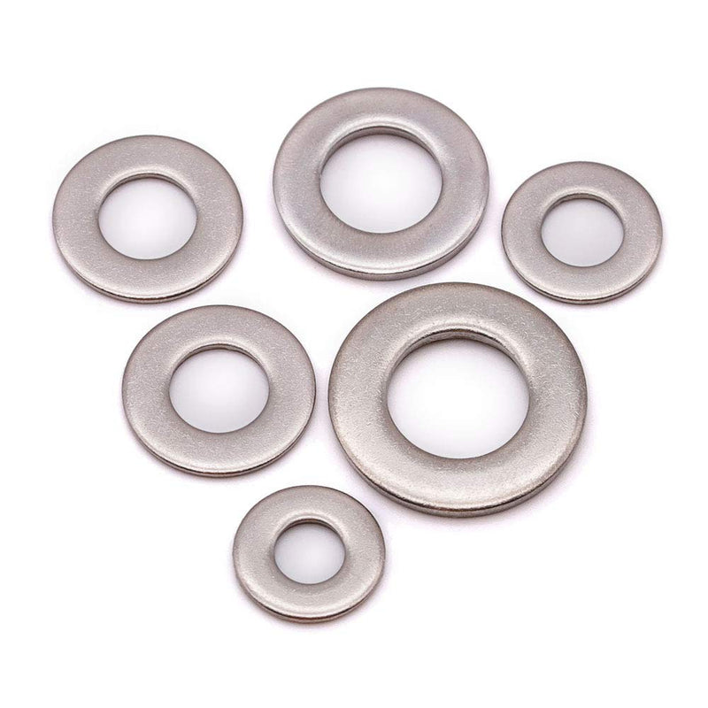 1/2" (13.5mm ID x 27.5mm OD) Stainless Steel Flat Washer 50 Qty, 304 Stainless Steel (18-8) 1/2" (50 Pcs) - NewNest Australia