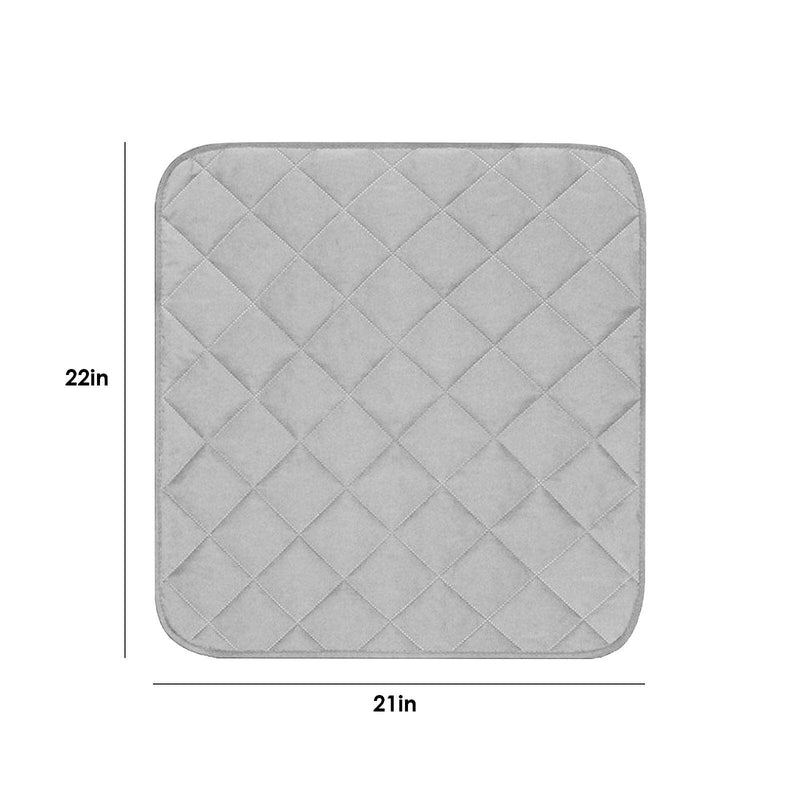 Petyoung 2PCS Waterproof Incontinence Chair Pads Non Slip Absorbent Pads, Wheelchair Reusable Seat Pads Cover, Nursery Pee Pad Seat Protector Grey - NewNest Australia