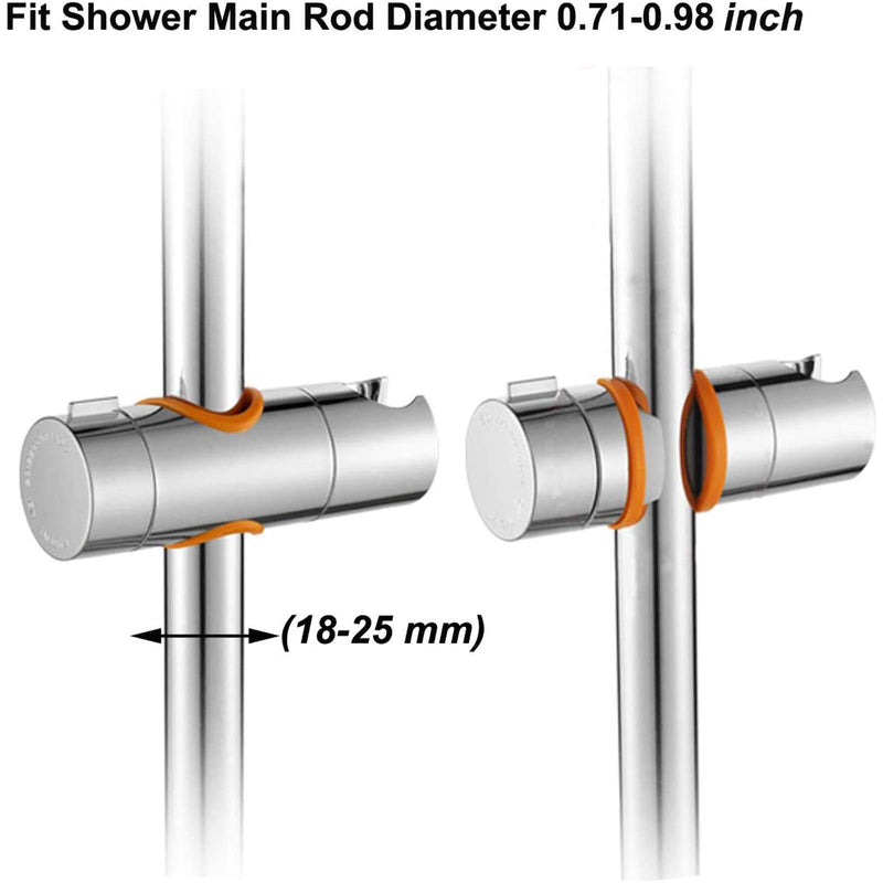 Maydahui Hand Shower Bracket Holder Universal Adjustable for Bathroom Slide Bar O.D 18-25MM(0.71-0.98 Inches) Replacement ABS Chrome Plated Easy to install - NewNest Australia