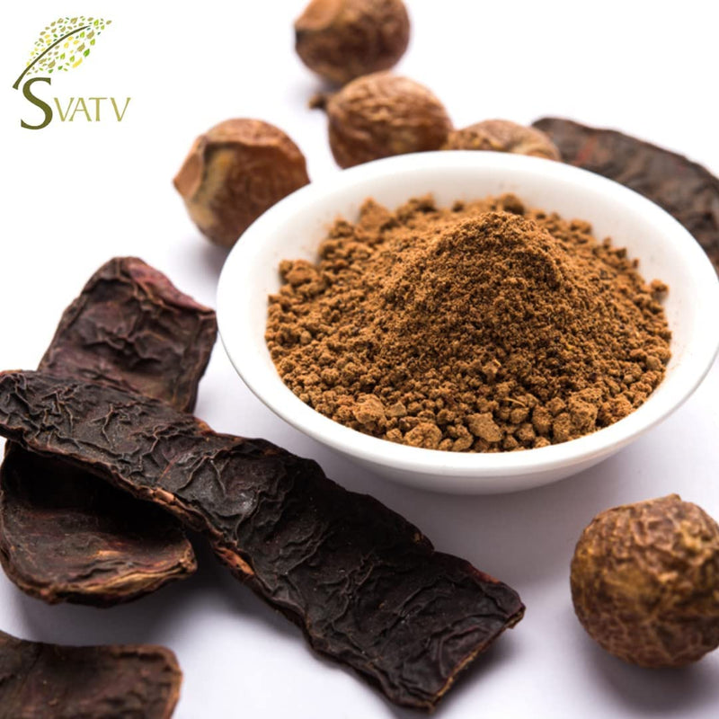SVATV Soapnut Powder | Reetha | Aritha Powder for Natural Hair Care & Gentle looking Ayurvedic Hair Cleansing Conditioner Powder for Men & Women 227g | 0.5 LB | 08oz - NewNest Australia