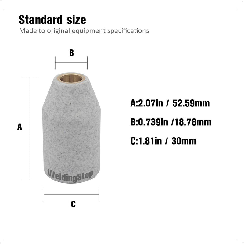 WeldingStop Shield Cap 9-8218 for Thermal Dynamic Cutmaster 52/82/102/152 SL60 SL100 Plasma Cutter Torch Consumables PK-1[Black 9-8218 Level Up] - NewNest Australia