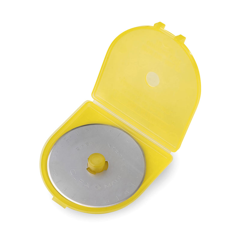 OLFA 45mm Rotary Cutter Replacement Blade, 1 Blade (RB45-1) - Tungsten Steel Circular Rotary Fabric Cutter Blade for Crafts, Sewing, Quilting, Fits Most 45mm Rotary Cutters - NewNest Australia