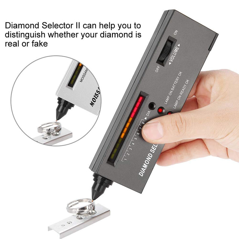 Diamond Tester, Gem Tester, Diamond Tester Portable LED Audio Diamond Tester Jewelry Gem Selection Precision Tool Test for Diamond for Beginners and Expert - NewNest Australia