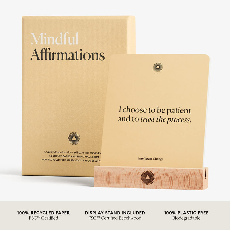 Intelligent Change Mindful Affirmation Cards (Deck of 52) - Weekly Positive Affirmations for Self-Esteem and Stress Relief - Mantras and Meditation Tools - Self-Care Gift for Gratitude Productivity - NewNest Australia