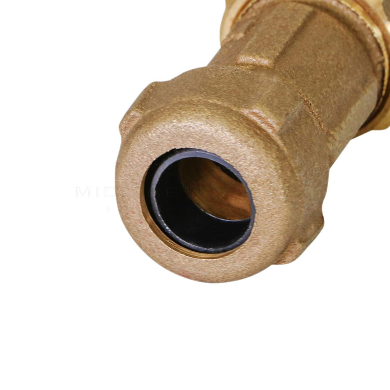 Midline Valve RSC2334 Compression Coupling Fitting, with Packing Nut, Brass 1-1/2 in. Diameter x 3 in. Length Single Pack 1-1/2 in. X 3 in. Length - NewNest Australia