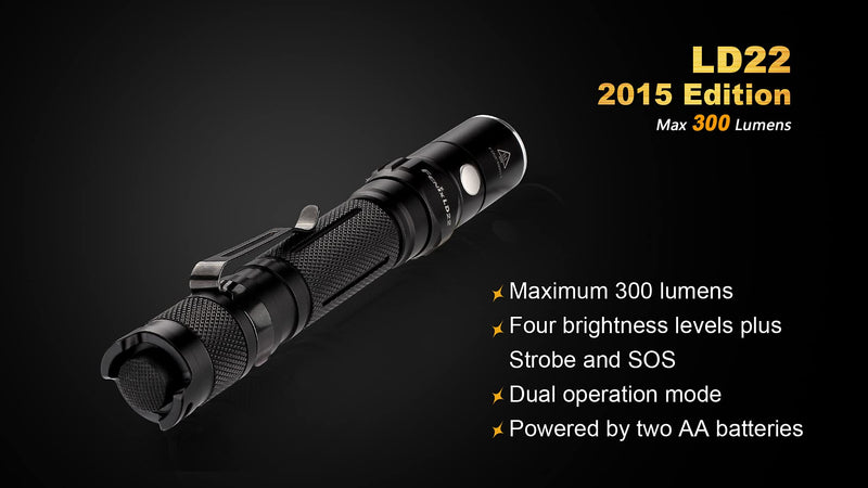 Fenix LD22 G2 2015 Edt 300 Lumens LED Flashlight One Size - NewNest Australia