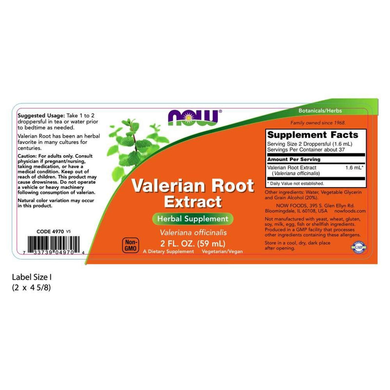 NOW Supplements, Valerian Root Extract, 2-Ounce - NewNest Australia