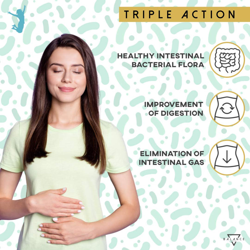 PROBION® | Probiotics intestinal cleansing | Probiotics capsules | 40 billion CFU | Lactobacillus, Bifidobacterium + Enzi-Mix + Vitamins + Bamboo and Chamomile to eliminate intestinal gas | 30 capsules retard - NewNest Australia