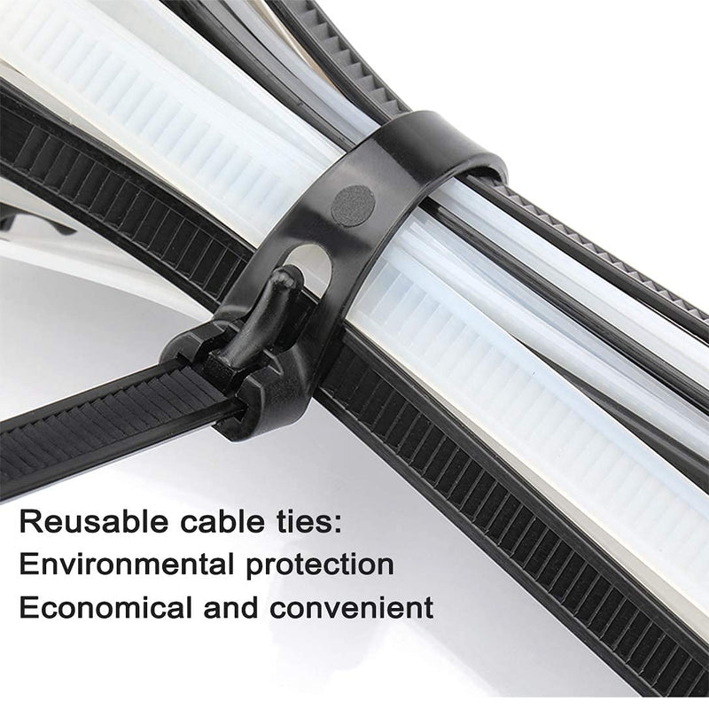 Releasable Reusable Zip Ties 12 Inch Heavy Duty Zip Tie Thick Black Cable Ties Reusable 100 Pack 50lb Tensile Strength Nylon Cable Wire Ties for Multi-Purpose Use Indoor And Outdoor Plastic Tie Wire releasable zip ties 12×0.3inch - NewNest Australia