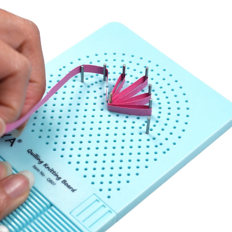 JUYA Quilling Knitting Board with 2 Functions Have Sticks Storage (Blue) Blue - NewNest Australia