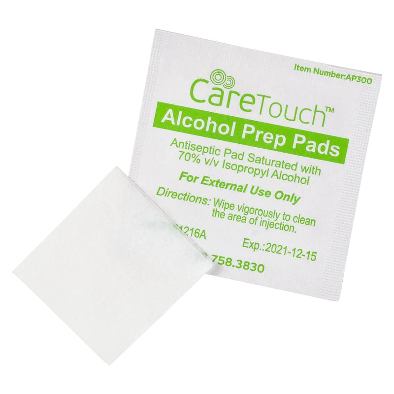 Alcohol Wipes | Individually Wrapped Alcohol Prep Pads with 70% Isopropyl Alcohol, Great for Medical & First Aid Kits | Sterile, Antiseptic 2-Ply Alcohol Swabs - 300 count 300 Count (Pack of 1) - NewNest Australia
