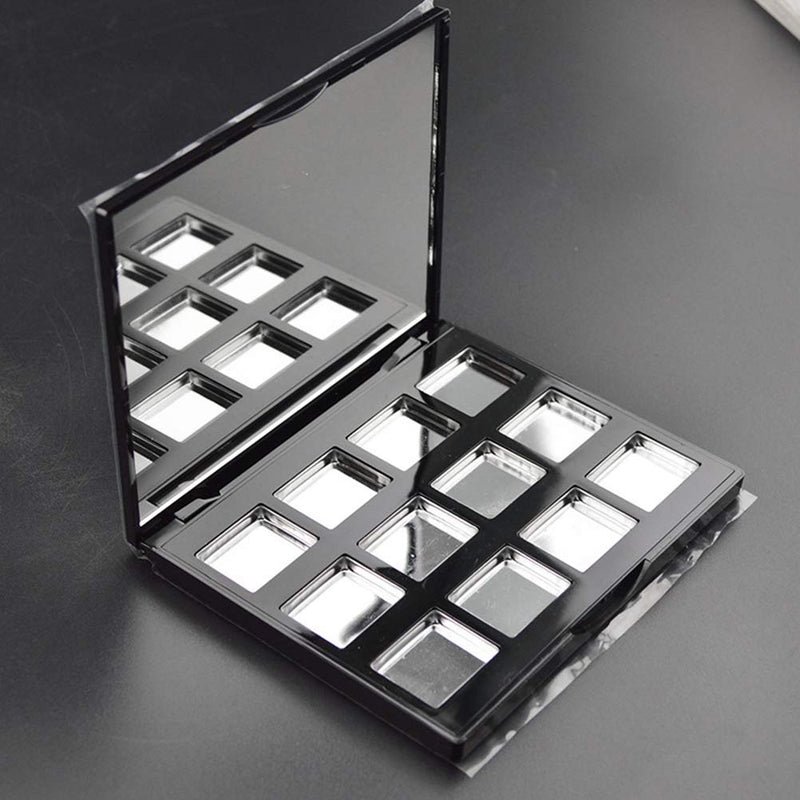 Lurrose 56pcs Empty Square Metal Pans for Magnetic Eyeshadow Makeup Palette Pressed Powder(26mm) - NewNest Australia