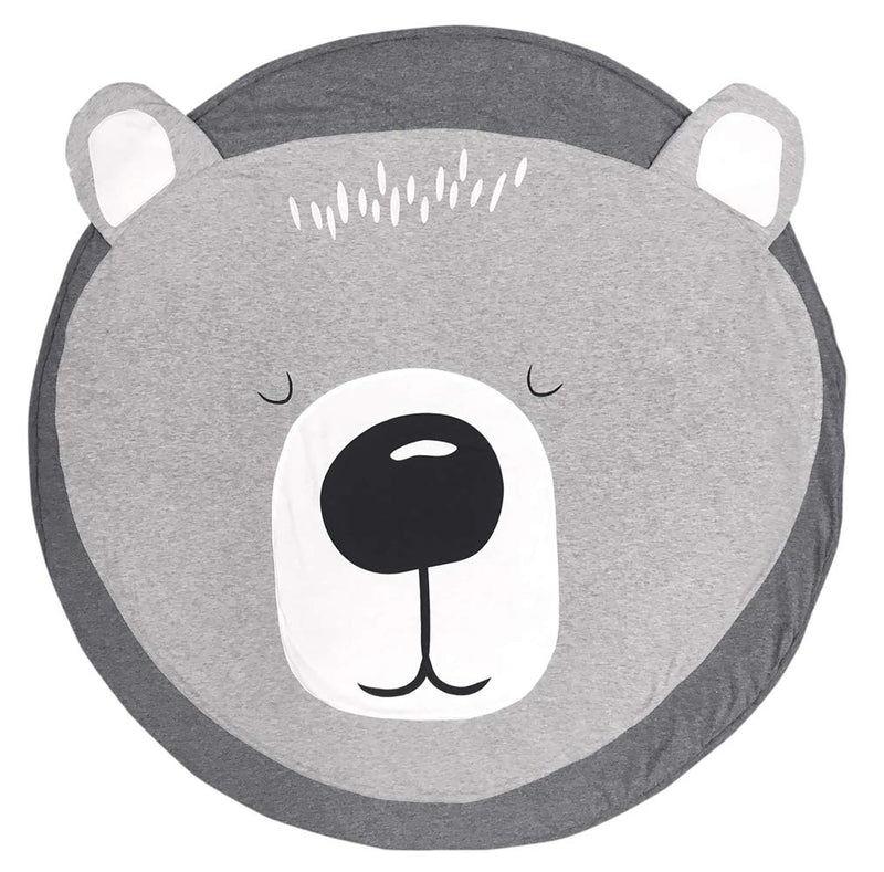 Abreeze Bear Baby Round Play Pad Crawling Mat Crawl Cushion Air-Conditioned Rug for Kids Children Toddlers Bedroom - NewNest Australia