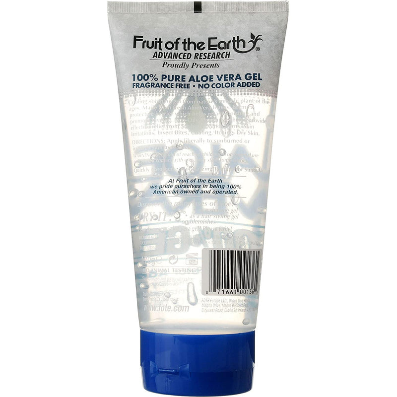 Fruit of the Earth 100% Aloe Vera 177 ml Gel Tube - NewNest Australia