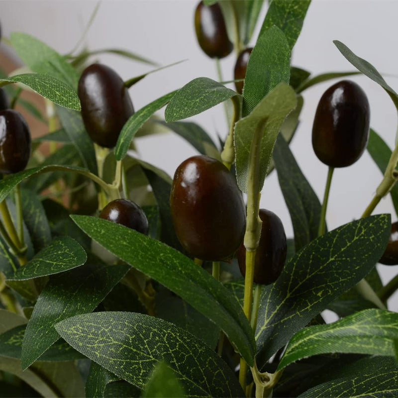 5 Pcs Artificial Greenery Olive Branches for Vases Faux Olive Branches Greenery Stems Fake Olive Branch Green Plants Bushes (17.7 inch/Each) 5 17.7 - NewNest Australia