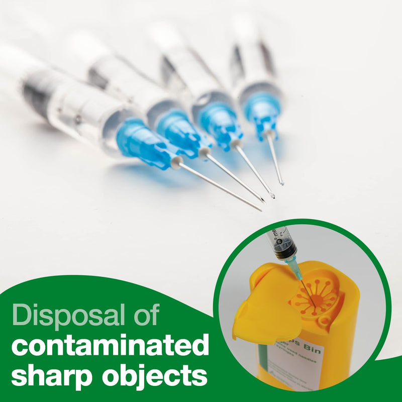 Safety First Aid HypaClean Sharps Waste Bin, 0.25L HypaClean Sharps Bin - NewNest Australia