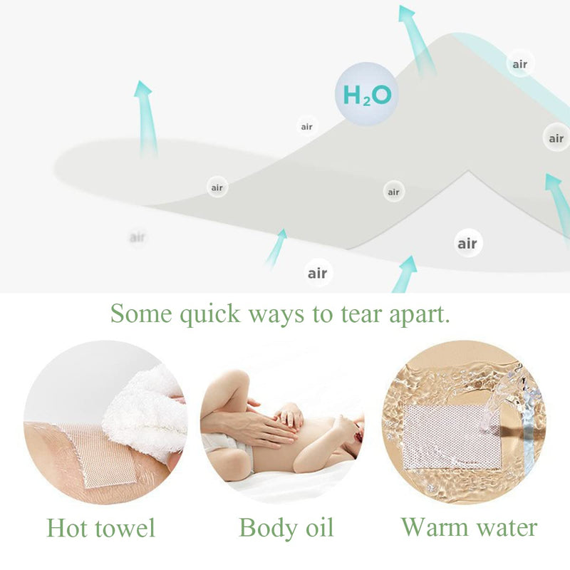 10 Pieces Transparent Stretch Adhesive Bandages Waterproof Film Dressing Breathable Tape Micro First Aid Tape Skin Covers for First Aid and Wound Care Swimming - NewNest Australia